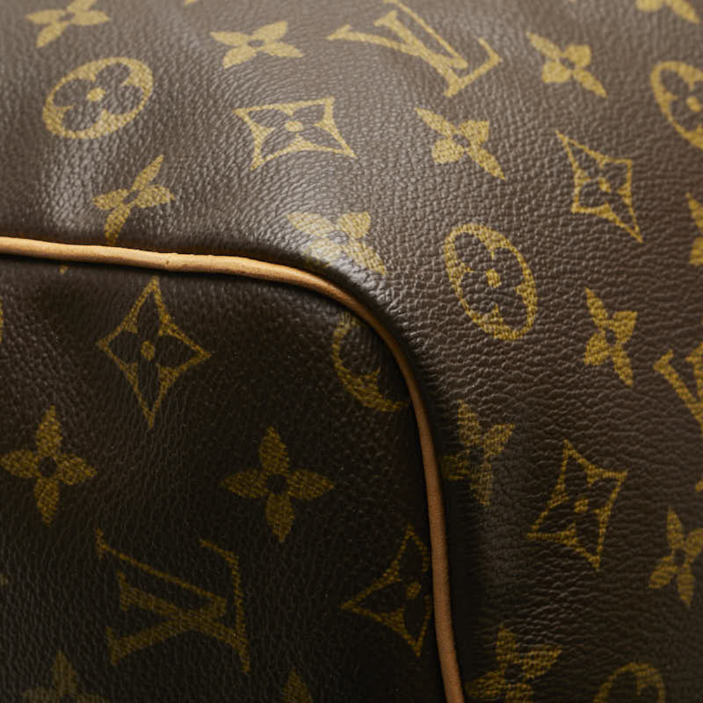 Louis Vuitton Monogram Keepall Bandouliere Boston Shoulder Bag Brown Leather - Picture 7 of 9